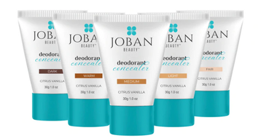 RAISE YOUR HAND IF YOU’RE READY FOR A GAME CHANGER! Introducing Joban Beauty: The World’s FIRST  Deodorant that Conceals.  Clean.  Creative.  Clever.